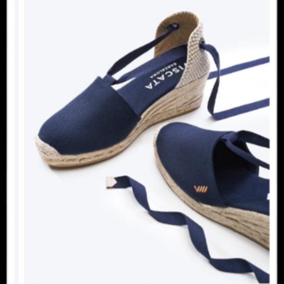 Viscata Shoes - Viscata - Barcelona Espadrilles - Navy Blue Size 41 (US 10)
